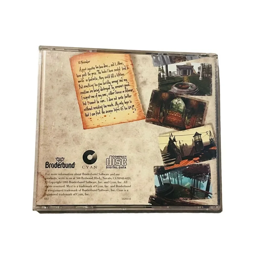 10/$25🦋 Myst for Macintosh Computer Game